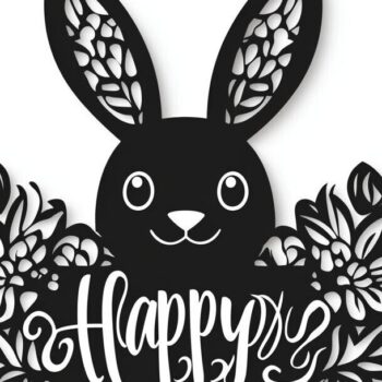 Intra απο ξύλο plywood 3mm-4mm πάχος - Πασχαλινή σιλουέτα με λέιζερ για την ημέρα του Πάσχα Δίασταση 15x15 cm INTRAFABR-117698987 - Image 9