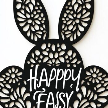 Intra απο ξύλο plywood 3mm-4mm πάχος - Πασχαλινή σιλουέτα με λέιζερ για την ημέρα του Πάσχα Δίασταση 15x15 cm INTRAFABR-117698987 - Image 10