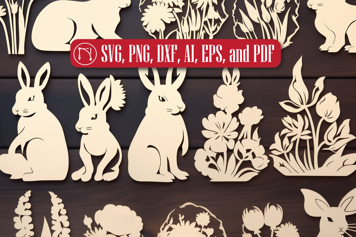 Intra απο ξύλο plywood 3mm-4mm πάχος - Πακέτο  Cut Laser Day Easter Day Δίασταση 4x4 cm INTRAFABR-90079017