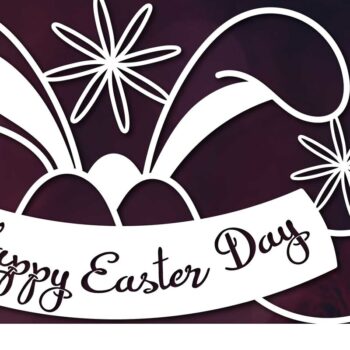 Intra απο ξύλο plywood 3mm-4mm πάχος - Πινακίδα καλωσορίσματος για την ημέρα του Πάσχα Laser Cut  Δίασταση 15x15 cm INTRAFABR-60445460 - Image 1