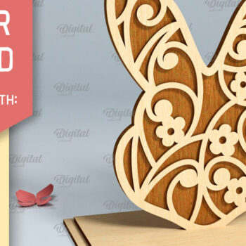 Intra απο ξύλο plywood 3mm-4mm πάχος - Πασχαλινή Διακόσμηση Σταντ Πακέτο κοπής με λέιζερ Δίασταση 15x15 cm INTRAFABR-90889737 - Image 4