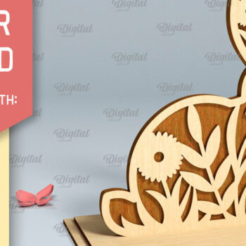 Intra απο ξύλο plywood 3mm-4mm πάχος - Πασχαλινή Διακόσμηση Σταντ Πακέτο κοπής με λέιζερ Δίασταση 15x15 cm INTRAFABR-90889737 - Image 7