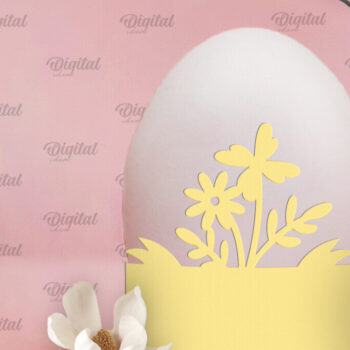 Intra απο ξύλο plywood 3mm-4mm πάχος - Πασχαλινή διακόσμηση . Αυγοθήκη Χαρτί κοπής Δίασταση 15x15 cm INTRAFABR-90505168 - Image 1