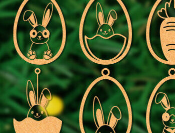 Intra απο ξύλο plywood 3mm-4mm πάχος -  στοιχείο πασχαλινής διακόσμησης Δίασταση 15x15 cm INTRAFABR-62957128 - Image 1