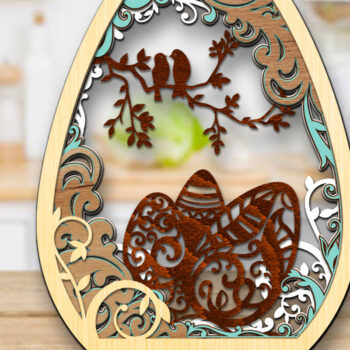 Intra απο ξύλο plywood 3mm-4mm πάχος - Πασχαλινή διακόσμηση, Πολυστρωματικά κομμένα αρχεία Δίασταση 3x15 cm INTRAFABR-88105730 - Image 1