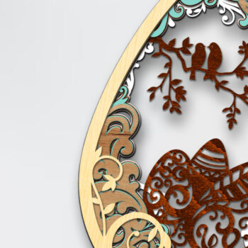 Intra απο ξύλο plywood 3mm-4mm πάχος - Πασχαλινή διακόσμηση, Πολυστρωματικά κομμένα αρχεία Δίασταση 3x15 cm INTRAFABR-88105730 - Image 3