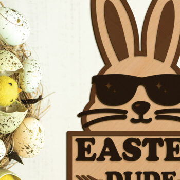 Intra απο ξύλο plywood 3mm-4mm πάχος - Πασχαλινό διακοσμητικό πάνελ λαγουδάκι, Δίασταση 6x7 cm INTRAFABR-89960853 - Image 1