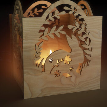 Intra απο ξύλο plywood 3mm-4mm πάχος - Πασχαλινή Διακοσμητική Λαμπροθήκη Δίασταση 4x3 cm INTRAFABR-115597704 - Image 1