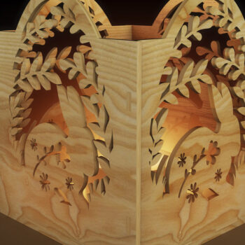 Intra απο ξύλο plywood 3mm-4mm πάχος - Πασχαλινή Διακοσμητική Λαμπροθήκη Δίασταση 4x3 cm INTRAFABR-115597704 - Image 3