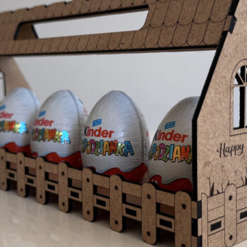 Intra απο ξύλο plywood 3mm-4mm πάχος - Πασχαλινό Διακοσμητικό Κουτί Αυγοθήκης Δίασταση 11x3 cm INTRAFABR-115596721 - Image 4