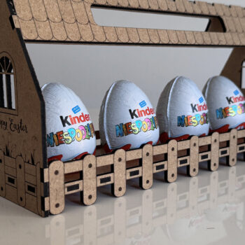 Intra απο ξύλο plywood 3mm-4mm πάχος - Πασχαλινό Διακοσμητικό Κουτί Αυγοθήκης Δίασταση 11x3 cm INTRAFABR-115596721 - Image 6