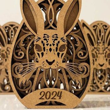 Intra απο ξύλο plywood 3mm-4mm πάχος - Πασχαλινό Διακοσμητικό Δέσμη Αυγών, κομμένο Δίασταση 5x4 cm INTRAFABR-88299156 - Image 6