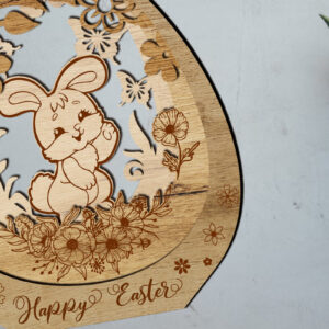 Intra απο ξύλο plywood 3mm-4mm πάχος - Πασχαλινό διακοσμητικό στολίδι, κομμένο πρότυπο Δίασταση 5x6 cm INTRAFABR-87537813