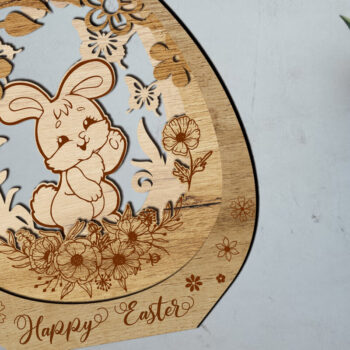 Intra απο ξύλο plywood 3mm-4mm πάχος - Πασχαλινό διακοσμητικό στολίδι, κομμένο πρότυπο Δίασταση 5x6 cm INTRAFABR-87537813 - Image 1