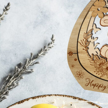 Intra απο ξύλο plywood 3mm-4mm πάχος - Πασχαλινό διακοσμητικό στολίδι, κομμένο πρότυπο Δίασταση 5x6 cm INTRAFABR-87537813 - Image 2