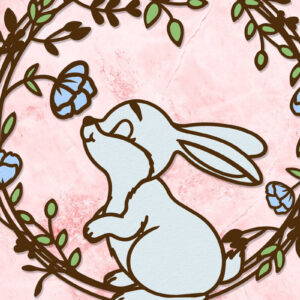 Intra απο ξύλο plywood 3mm-4mm πάχος - Πασχαλινό διακοσμητικό στεφάνι, κομμένα αρχεία Δίασταση 2x14 cm INTRAFABR-87348052