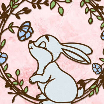 Intra απο ξύλο plywood 3mm-4mm πάχος - Πασχαλινό διακοσμητικό στεφάνι, κομμένα αρχεία Δίασταση 2x14 cm INTRAFABR-87348052 - Image 1