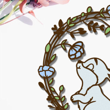 Intra απο ξύλο plywood 3mm-4mm πάχος - Πασχαλινό διακοσμητικό στεφάνι, κομμένα αρχεία Δίασταση 2x14 cm INTRAFABR-87348052 - Image 2