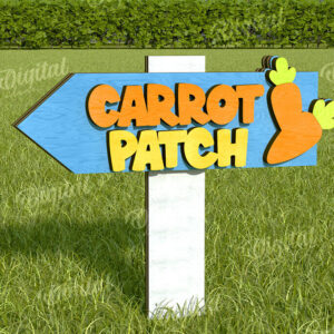 Intra απο ξύλο plywood 3mm-4mm πάχος - Πασχαλινή Κατευθυντική Πινακίδα Κήπου Δίασταση 15x15 cm INTRAFABR-116332178