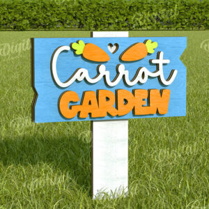 Intra απο ξύλο plywood 3mm-4mm πάχος - Πασχαλινή Κατευθυντική Πινακίδα Κήπου Δίασταση 15x15 cm INTRAFABR-116332337