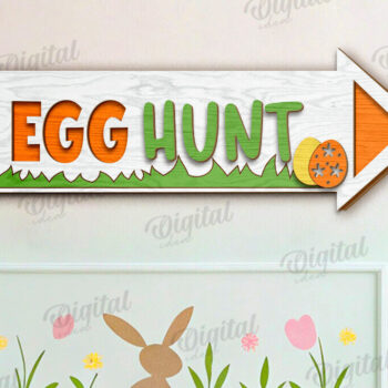 Intra απο ξύλο plywood 3mm-4mm πάχος - Πασχαλινή Κατευθυντήρια Πινακίδα LaserCut Πακέτο Δίασταση 15x15 cm INTRAFABR-118210307 - Image 9