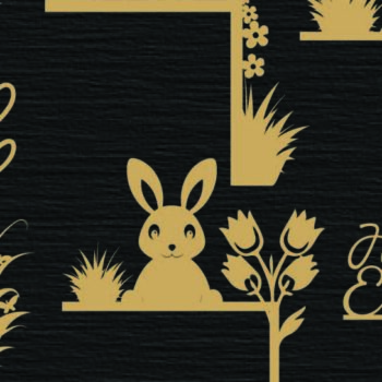 Intra απο ξύλο plywood 3mm-4mm πάχος - Πασχαλινή Πόρτα Γωνιακό Πακέτο , Πάσχα Δίασταση 20x25 cm INTRAFABR-114423797 - Image 1