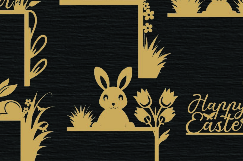 Intra απο ξύλο plywood 3mm-4mm πάχος - Πασχαλινή Πόρτα Γωνιακό Πακέτο , Πάσχα Δίασταση 20x25 cm INTRAFABR-114423797