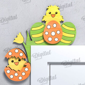 Intra απο ξύλο plywood 3mm-4mm πάχος - Πασχαλινές γωνίες πόρτας Δέσμη κοπής με λέιζερ Δίασταση 15x15 cm INTRAFABR-115496144 - Image 2