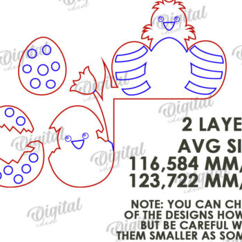 Intra απο ξύλο plywood 3mm-4mm πάχος - Πασχαλινές γωνίες πόρτας Δέσμη κοπής με λέιζερ Δίασταση 15x15 cm INTRAFABR-115496144 - Image 3