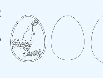 Intra απο ξύλο plywood 3mm-4mm πάχος - Πασχαλινή κρεμάστρα πόρτας Laser Cut  Bundle Δίασταση 15x15 cm INTRAFABR-64117886 - Image 8