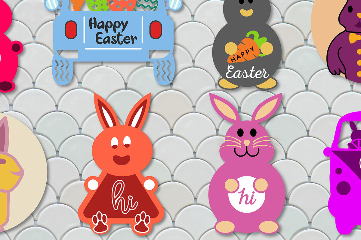 Intra απο ξύλο plywood 3mm-4mm πάχος - Πασχαλινή Κρεμάστρα Πόρτας  Πακέτο Δίασταση 15x15 cm INTRAFABR-61036529