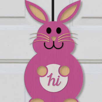 Intra απο ξύλο plywood 3mm-4mm πάχος - Πασχαλινή Κρεμάστρα Πόρτας  Πακέτο Δίασταση 15x15 cm INTRAFABR-61036529 - Image 4