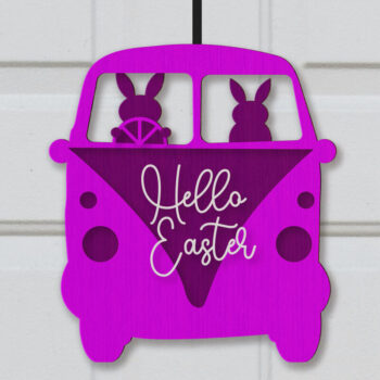 Intra απο ξύλο plywood 3mm-4mm πάχος - Πασχαλινή Κρεμάστρα Πόρτας  Πακέτο Δίασταση 15x15 cm INTRAFABR-61036529 - Image 5