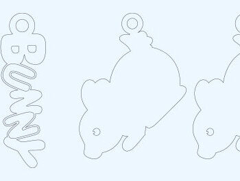 Intra απο ξύλο plywood 3mm-4mm πάχος - Πασχαλινά σκουλαρίκια Laser Cut  Δίασταση 3x3 cm INTRAFABR-62957071 - Image 2