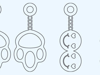 Intra απο ξύλο plywood 3mm-4mm πάχος - Πασχαλινά σκουλαρίκια Laser Cut  Bundle Δίασταση 3x3 cm INTRAFABR-64119589 - Image 9