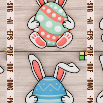 Intra απο ξύλο plywood 3mm-4mm πάχος - Πασχαλινό Αυγό 3d  Laser Crafting BNDLE Δίασταση 20x25 cm INTRAFABR-92631876 - Image 1