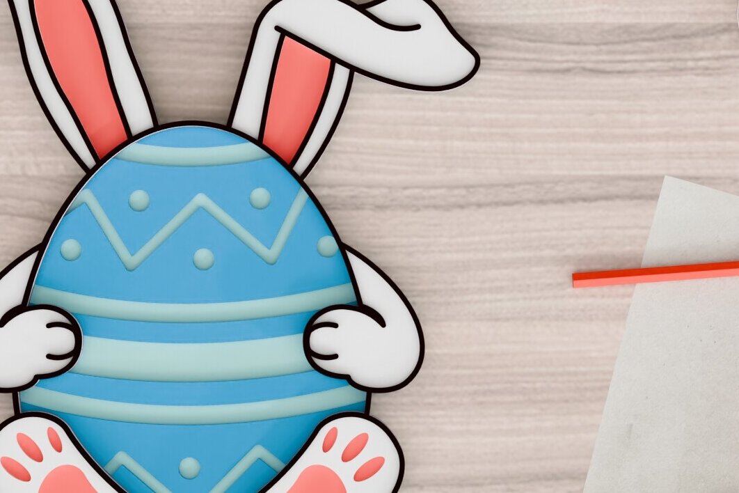 Intra απο ξύλο plywood 3mm-4mm πάχος -  3d  Laser Crafting Easter Egg Δίασταση 20x25 cm INTRAFABR-92358661