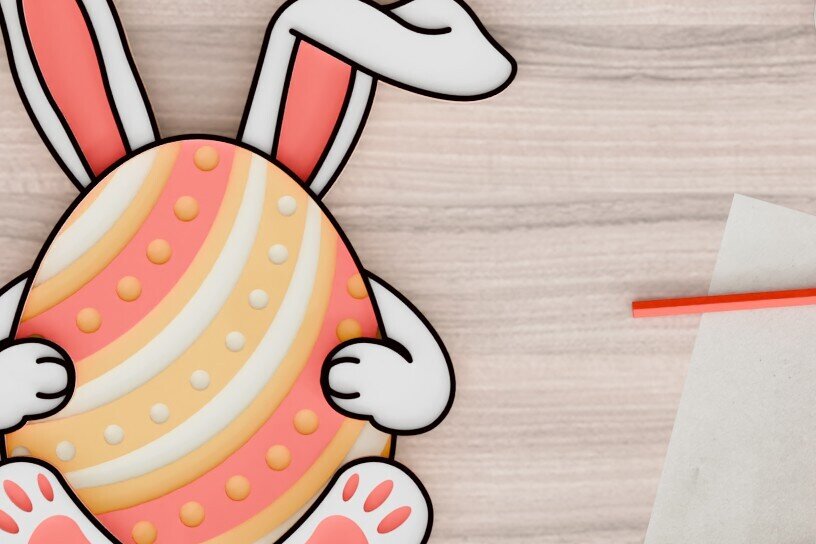 Intra απο ξύλο plywood 3mm-4mm πάχος -  3d  Laser Crafting Easter Egg Δίασταση 20x25 cm INTRAFABR-92506558