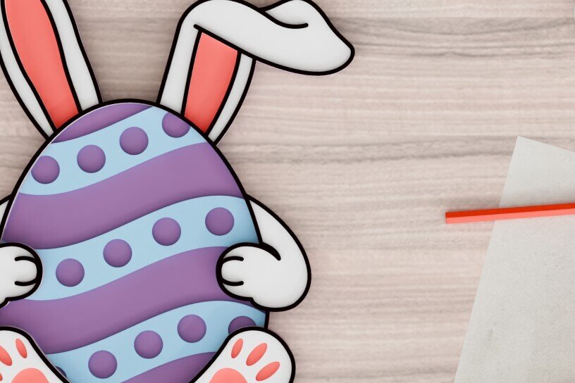 Intra απο ξύλο plywood 3mm-4mm πάχος -  3d  Laser Crafting Easter Egg Δίασταση 20x25 cm INTRAFABR-92506591