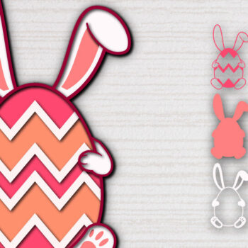 Intra απο ξύλο plywood 3mm-4mm πάχος - Πασχαλινό αυγό 3D Χαρτί κοπής Πολυστρωματικό Δίασταση 15x15 cm INTRAFABR-60488843 - Image 1