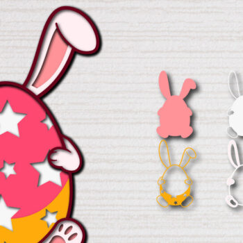 Intra απο ξύλο plywood 3mm-4mm πάχος - Πασχαλινό αυγό 3D Χαρτί κοπής Πολυστρωματικό Δίασταση 15x15 cm INTRAFABR-60551261 - Image 1