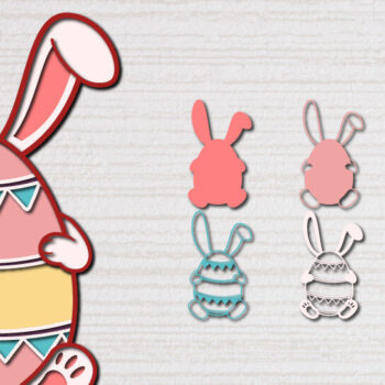 Intra απο ξύλο plywood 3mm-4mm πάχος - Πασχαλινό αυγό 3D  Χαρτί κοπής Πολυστρωματικό Δίασταση 15x15 cm INTRAFABR-60617303 - Image 1