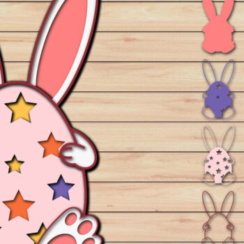 Intra απο ξύλο plywood 3mm-4mm πάχος - Πασχαλινό αυγό 3D  Χαρτί κοπής Πολυστρωματικό Δίασταση 15x15 cm INTRAFABR-65484861 - Image 1