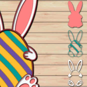 Intra απο ξύλο plywood 3mm-4mm πάχος - Πασχαλινό αυγό 3D  Χαρτί κοπής Πολυστρωματικό Δίασταση 15x15 cm INTRAFABR-65485430 - Image 1