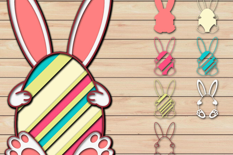 Intra απο ξύλο plywood 3mm-4mm πάχος - Πασχαλινό αυγό 3D  Χαρτί κοπής Πολυστρωματικό Δίασταση 15x15 cm INTRAFABR-65485620