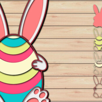 Intra απο ξύλο plywood 3mm-4mm πάχος - Πασχαλινό αυγό 3D  Χαρτί κοπής Πολυστρωματικό Δίασταση 15x15 cm INTRAFABR-65485862 - Image 1