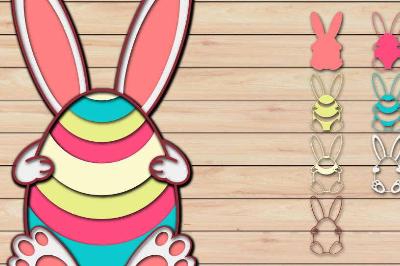 Intra απο ξύλο plywood 3mm-4mm πάχος - Πασχαλινό αυγό 3D  Χαρτί κοπής Πολυστρωματικό Δίασταση 15x15 cm INTRAFABR-65485862