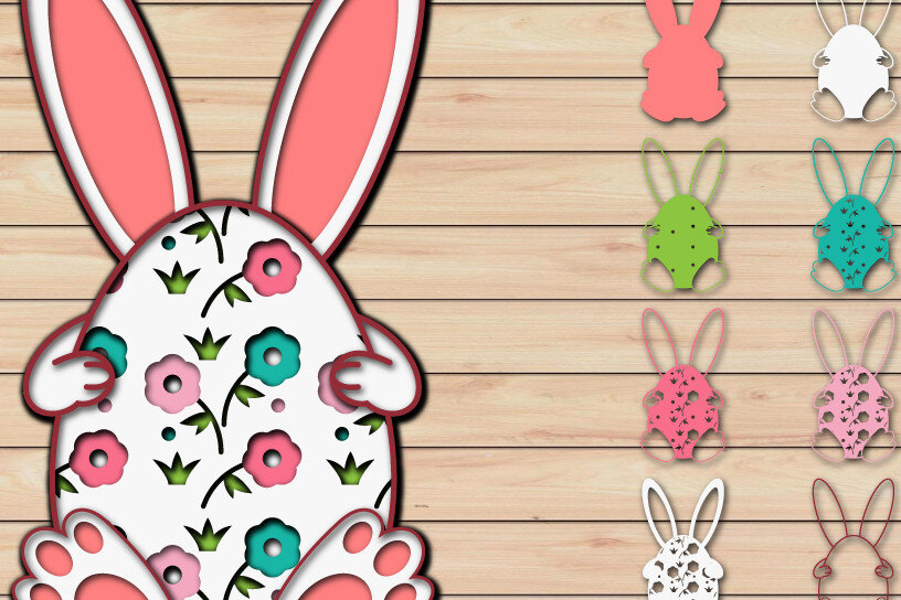 Intra απο ξύλο plywood 3mm-4mm πάχος - Πασχαλινό αυγό 3D  Χαρτί κοπής Πολυστρωματικό Δίασταση 15x15 cm INTRAFABR-65486724