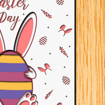 Intra απο ξύλο plywood 3mm-4mm πάχος - Πασχαλινό αυγό 3D Χαρτί κοπής Πολυστρωματικό Δίασταση 15x15 cm INTRAFABR-65895572 - Image 1