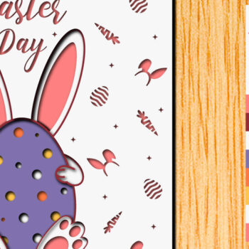 Intra απο ξύλο plywood 3mm-4mm πάχος - Πασχαλινό αυγό 3D Χαρτί κοπής Πολυστρωματικό Δίασταση 15x15 cm INTRAFABR-65895667 - Image 1